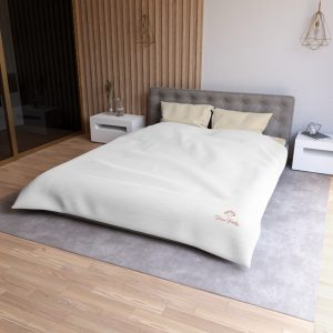 Elegant Microfiber Duvet Cover - Vintage Crown Design for Cozy Home Decor