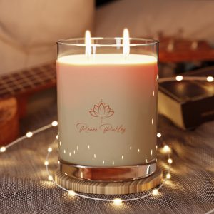 Aromatherapy Scented Candle - Relaxing Lotus Design, 11oz